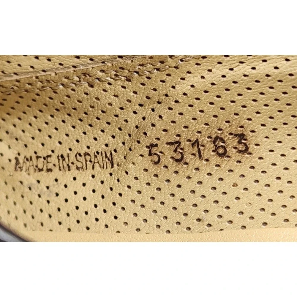 Mezlan Marina D-91M Genuine Crocodile Woven Leather Cap Toe Oxfords Men's 9.5 M